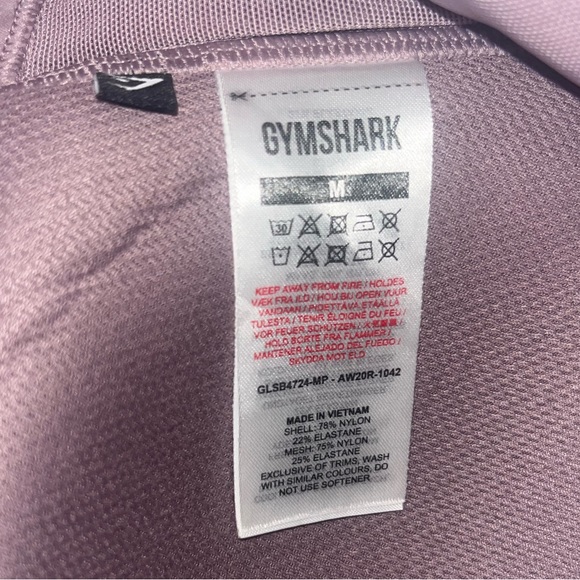 π¦ Gymshark Sports Bra - Pink - Sz Medium - Picture 5 of 8